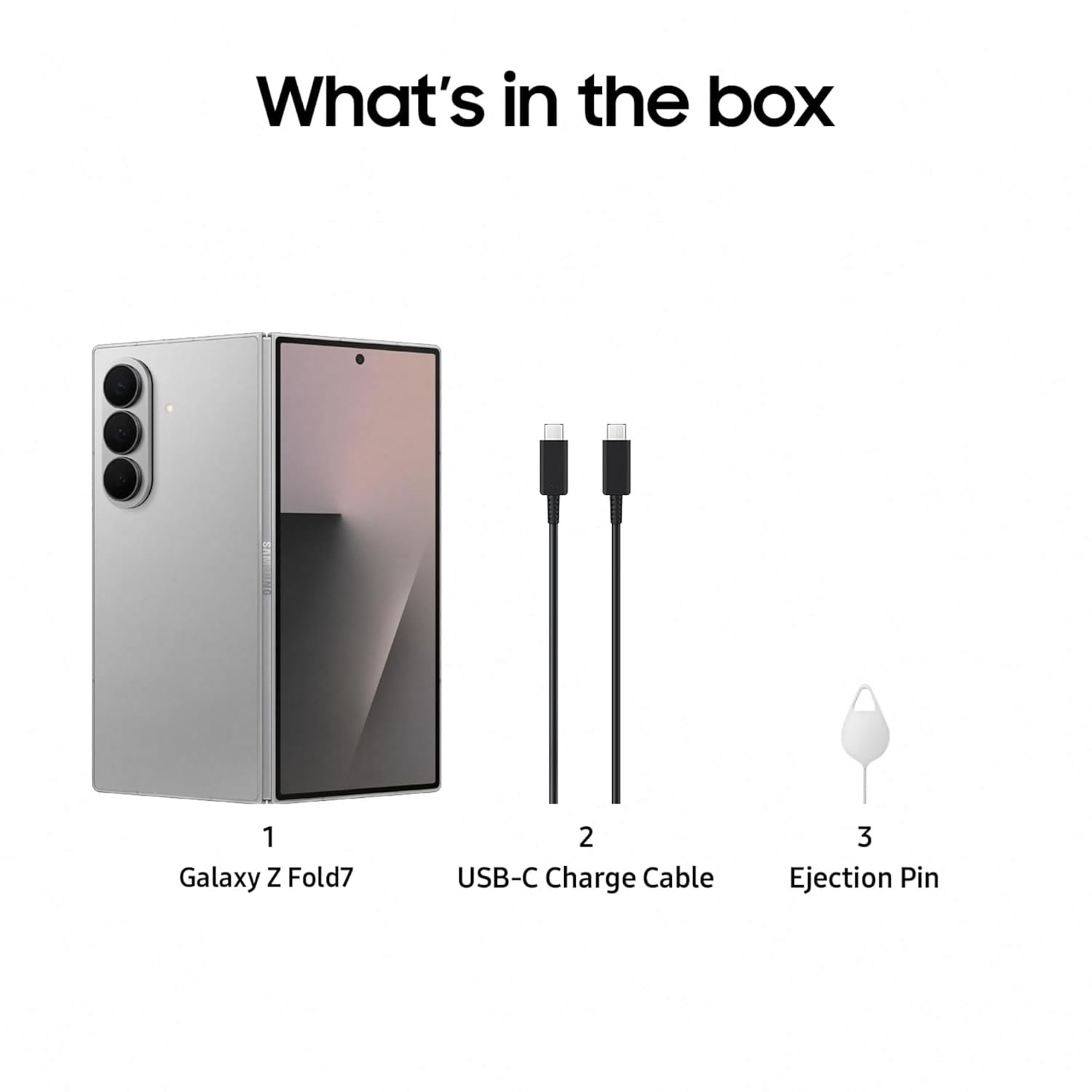 Samsung Galaxy Z Fold7 5G Smartphone with Galaxy AI (Silver Shadow, 12GB RAM, 256GB Storage), Ultra Sleek Design with 200MP Camera, Powerful Snapdragon 8 Elite, Google Gemini - Image 2